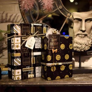 Опаковаща се хартия от печата тъкан за печат на персонализирано лого на борда 60g/70g/80g/90g/100g опаковане на хартия пакет за подарък многоцветен подарък хартия черна опаковка хартия